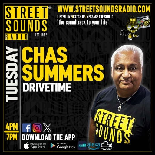 Drivetime With Chas Summers on Street Sounds Radio 1600-1900 12/05/2026