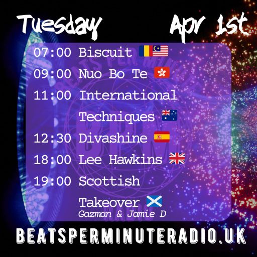 Biscuit-Tuesday Techno Crunch- Live on Beats Per Minute Radio 1.4.2025