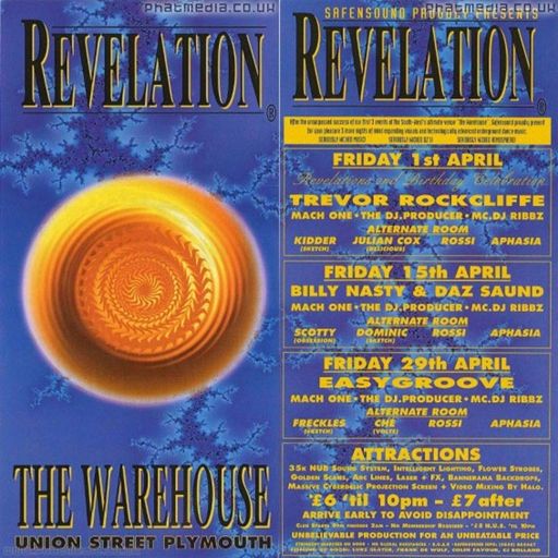 Trevor Rockliffe at "Revelation" @ The Warehouse (Plymouth-UK) - 1 April 1994