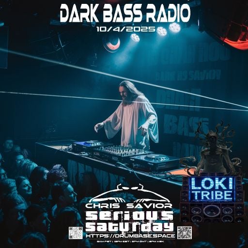 Dark Bass Radio - Chris Savior LIVE - Guest Mix Loki Tribe 100425