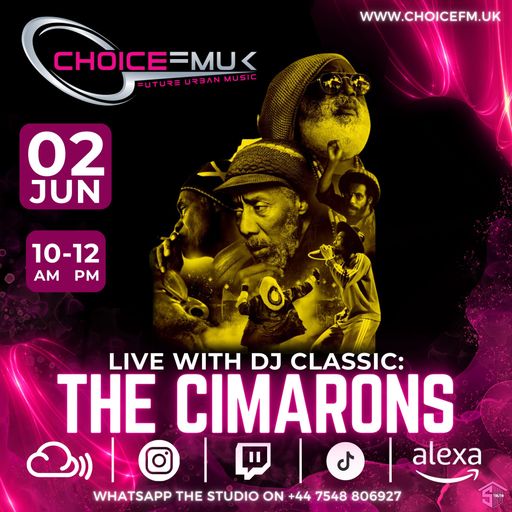 The Sunday Vegan Brunch Show with DJ Classic interview with The Cimarons on Choice FMUK 020624