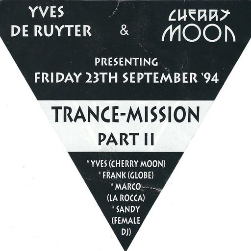 Franky Kloeck at "Trance Mission II" @ Cherry Moon (Lokeren - Belgium) - 23 September 1994