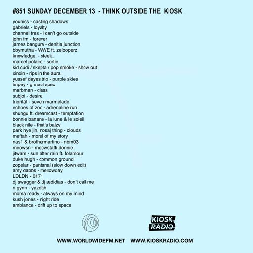 #851 NEW MOMA READY | KUSH JONES | DUKE HUGH | JITWAM | BBYMUTHA | CHANNEL TRES | SHUNGU | ...