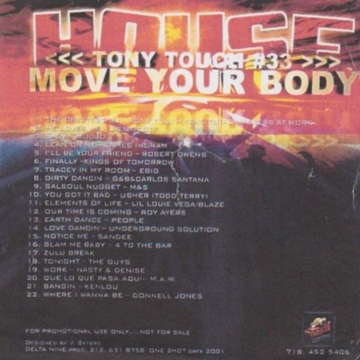 Tony Touch - House #33: Move Your Body (2001)