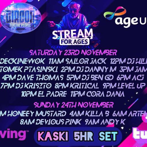 KASKI 5HR MASH UP SET AGE UK CHARITY EVENT LIVE ON ZIRCON 24TH NOV 2024