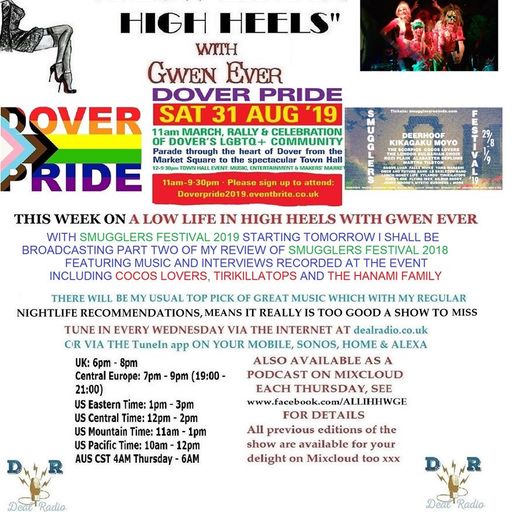 A LOW LIFE IN HIGH HEELS WITH GWEN EVER RADIO SHOW 28TH AUGUST 2019 EDITION