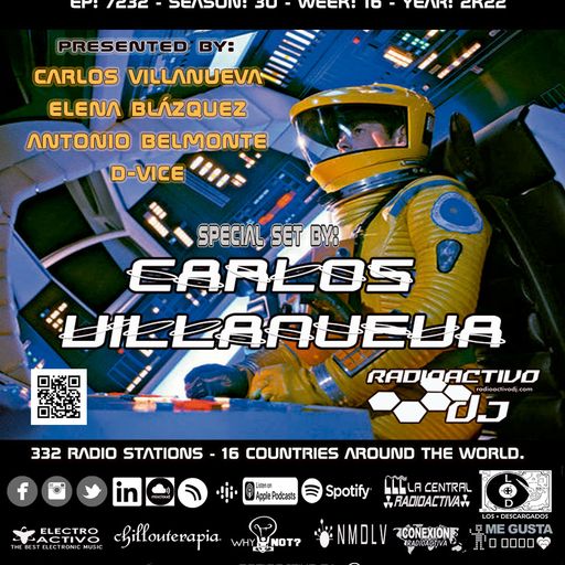 RADIOACTIVO DJ 16-2022 BY CARLOS VILLANUEVA, ELENA, ANTONIO BELMONTE & D-VICE