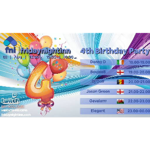 FNI 4th birthday Bash Aug 2nd