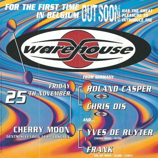 Chris Dis at "Warehouse" at Cherry Moon (Lokeren) - 25 November 1994