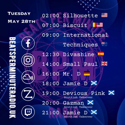 Biscuit-Tuesday Techno Crunch-Live on Beats Per Minute Radio 28.5.2024