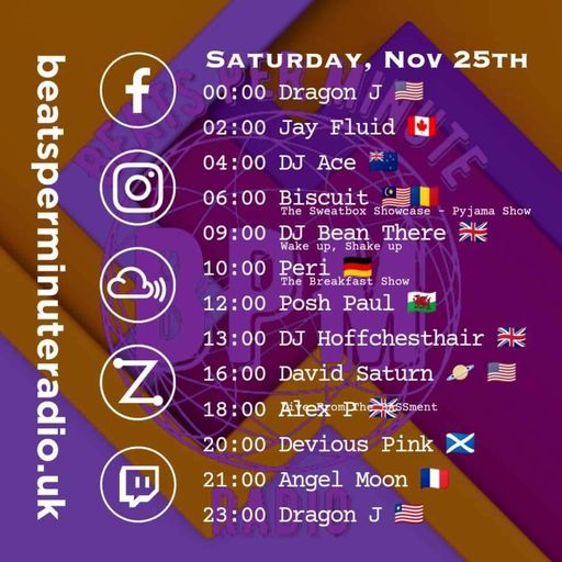 Biscuit-Saturday Pajama Show- Live on Beats Per Minute Radio 25.11.2023