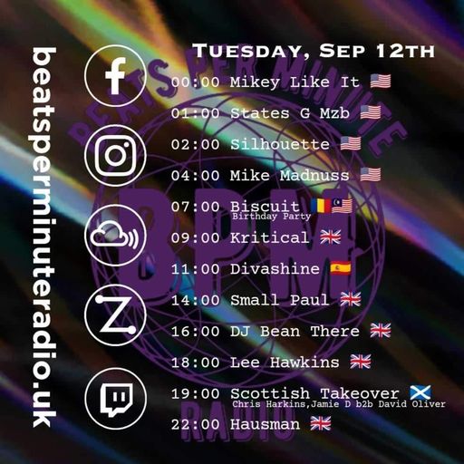 Biscuit's Birthday Party-Beats Per Minute Radio Tuesdays-DnB-12.09.2023