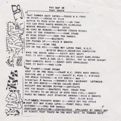 Tony Touch - Hip Hop #38 (1994)