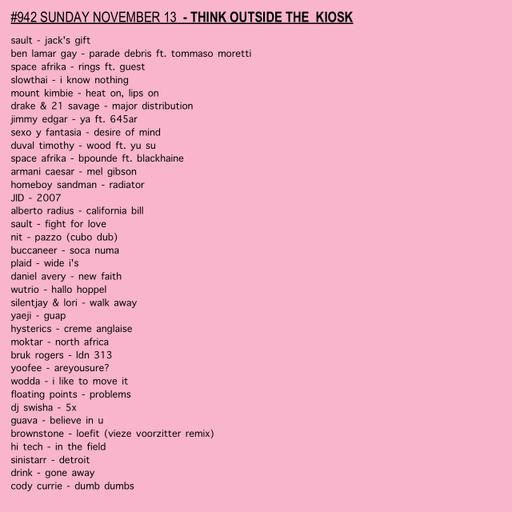 #942 NEW FLOATING POINTS | YOOFEE | PLAID | DUVAL TIMOTHY | HOMEBOY SANDMAN | SLOWTHAI | BEN LAMAR G