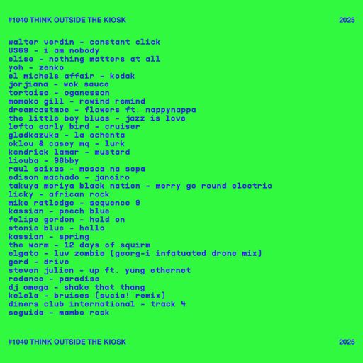 #1040 NEW KASSIAN / TORTOISE / JORJIANA / DREAMCASTMOE / STONIE BLUE / FELIPE GORDON