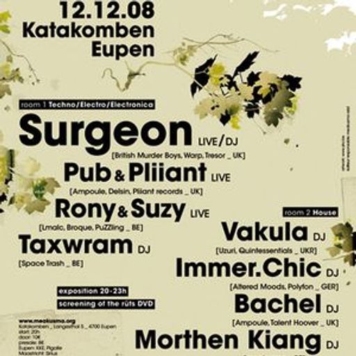 Surgeon at "Meakusma" @ Katakomben (Eupen - Belgium) - 12 December 2008