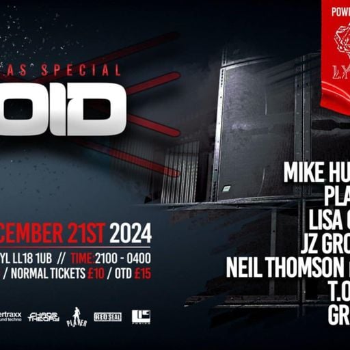 7pm-T.O.M  9pm KARL H.C 10pm GRIFF- VOID XMAS SPECIAL PARTY PROMO