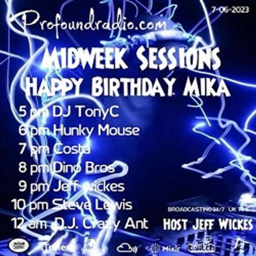 Mid-week DEEP sessions, live recording wednesday 7th June 2023 for profound radio