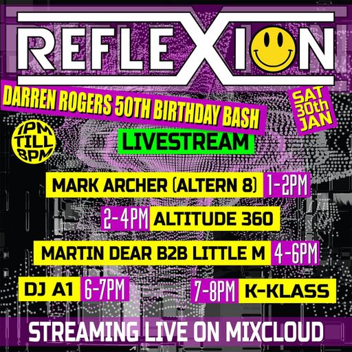 Martin Dear & Little M B2B Reflexion Live Stream (Darren's 50th) 30-01-2021