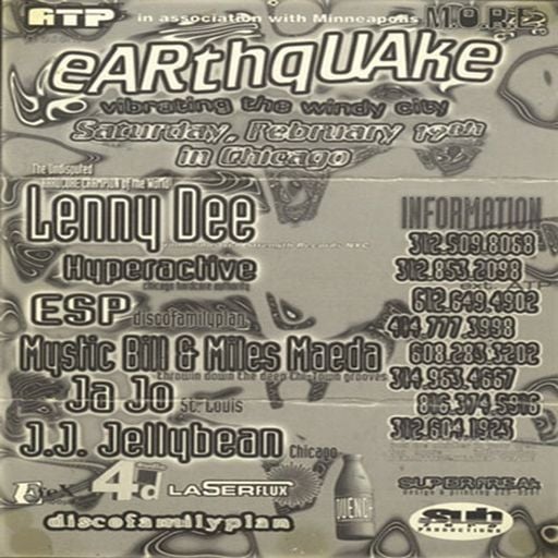 DJ Hyperactive at Earthquake (Chicago - USA) - 19 February 1994