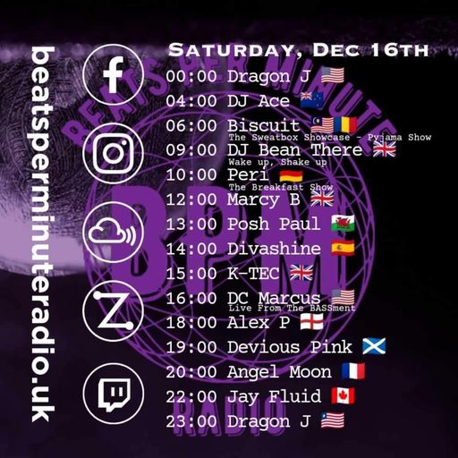 Biscuit-Saturday Pajama Show-Live on Beats Per Minute Radio 16.12.2023