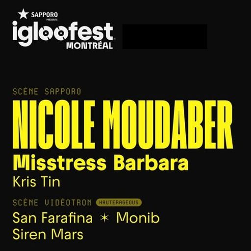 Misstress Barbara at Igloofest (Montreal-Canada) - 23 January 2026