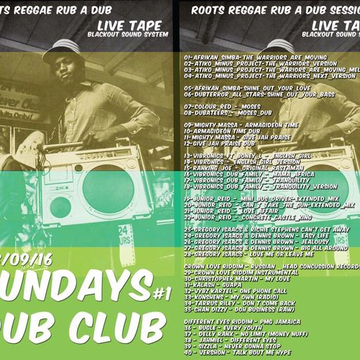 Blackout Sound System - Sunday Dub Club #1-18-09-16 (Reggae, Dancehall Sound System 2016)