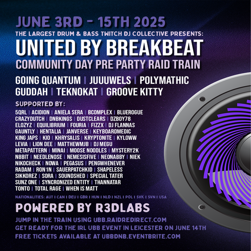 Nowa Atmospherec - United By Breakbeat Community Day - Live On twitch.tv/nowaatmo - June 11th 2025