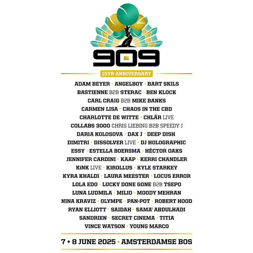 Robert Hood at 909 Festival (Amsterdam-NL) - 7 June 2025
