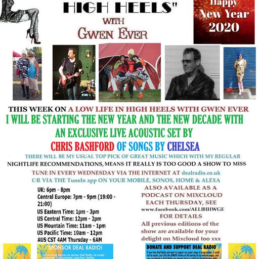 A LOW LIFE IN HIGH HEELS WITH GWEN EVER RADIO SHOW 1ST JAN 2020 BROADCAST