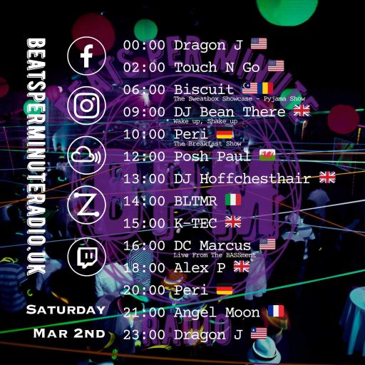 Biscuit-Saturday Pajama Show-Live on Beats Per Minute Radio 2.3.2024