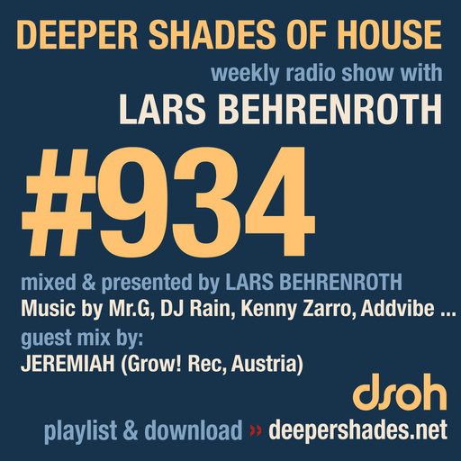 DSOH #934 Deeper Shades Of House w/ guest mix by JEREMIAH