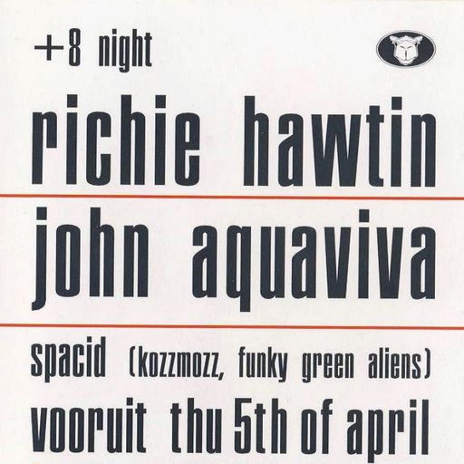Richie Hawtin at "+8 Night" @ Vooruit (Gent - Belgium) - 5 April 2001