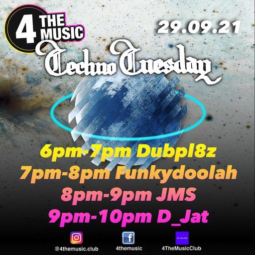 Dubpl8z - 4 The Music Exclusive - Techno Tuesday - 28-09-2021