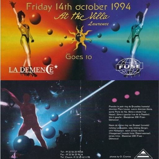 "At The Villa People goes to Fuse for 1 night" @ Fuse (Brussel - Belgium) - 14 October 1994