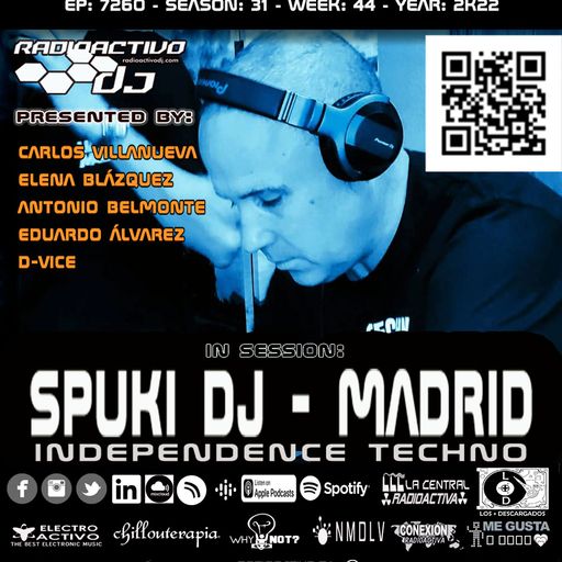 RADIOACTIVO DJ 44-2022 BY CARLOS VILLANUEVA, ELENA BLÁZQUEZ, ANTONIO BELMONTE, E. ÁLVAREZ & D-VICE M