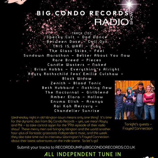 Big Condo Records Radio Show – Frayed Connection (24/09/2025)