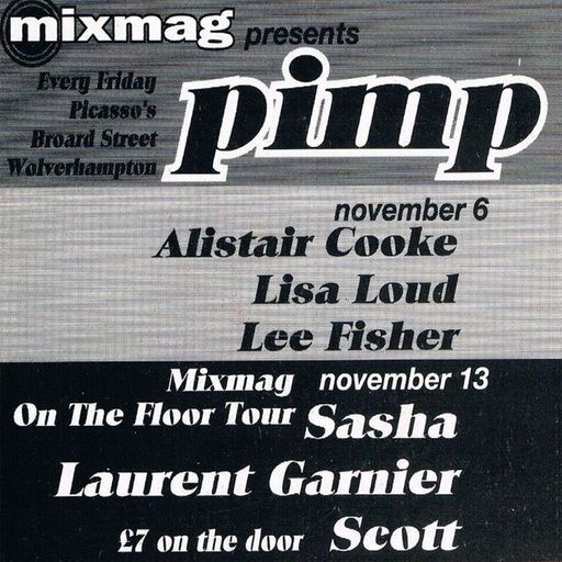 Laurent Garnier at "Pimp" @ Picasso's (Wolverhampton-UK) - 13 November 1992