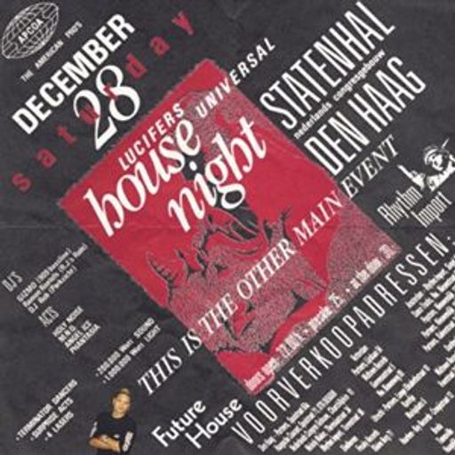 DJ Gizmo at "Lucifers House Night" @ Statenhal (Den Haag-NL) - 28 December 1992