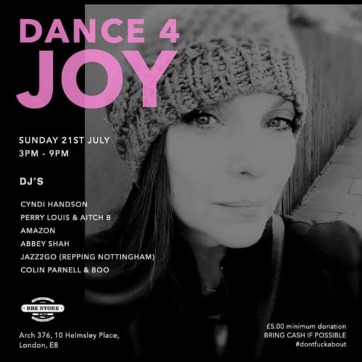 Dance for Joy fundraiser at BBE DJ Amazon 1st hour and Abbey Shah 2nd hour