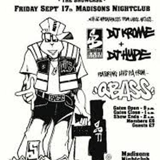 DJ Krome w/ Mr Time - Suburban Base showcase  Madisons, Bournemouth - 17.9.1991