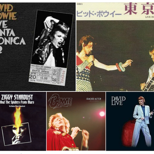 Bowie Live x 5 1972 - 1974