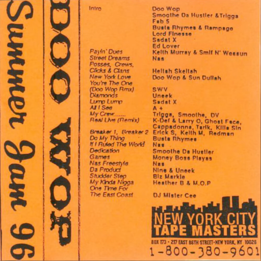 DJ Doo Wop - Summer Jam 96 (Mixtape *Mastered) (1996)