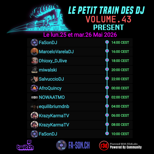 Nowa Atmospherec - Le Petit Train Vol. 43 - Live On twitch.tv/nowaatmo - May 25th 2026