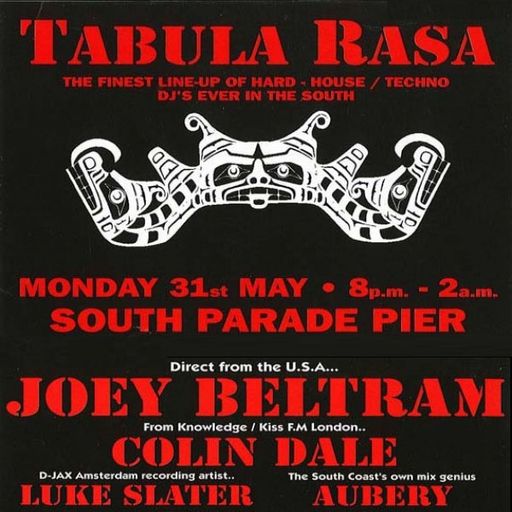 Joey Beltram at "Tabula Rasa" @ South Parade Pier (Portsmouth - GB) - 31 May 1993
