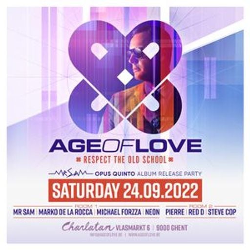 Mr Sam at "Age Of Love x Opus Quinto Release Party" @ Charlatan (Gent - Belgium) - 24 September 2022