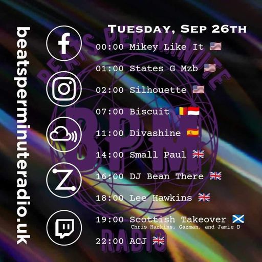 Biscuit-Beats Per Minute Radio Tuesdays- Drum and Bass Live from Bali 26.09.2023