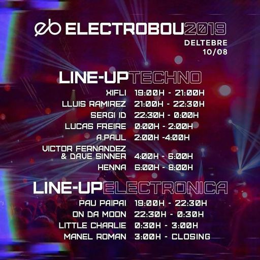 A.Paul at Electrobou Festival (La Cava-Spain) - 10 August 2019