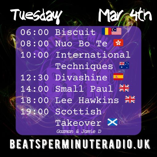Biscuit- Tuesday Techno Crunch- The 303 Edition- Live on Beats Per Minute Radio 4.3.2025