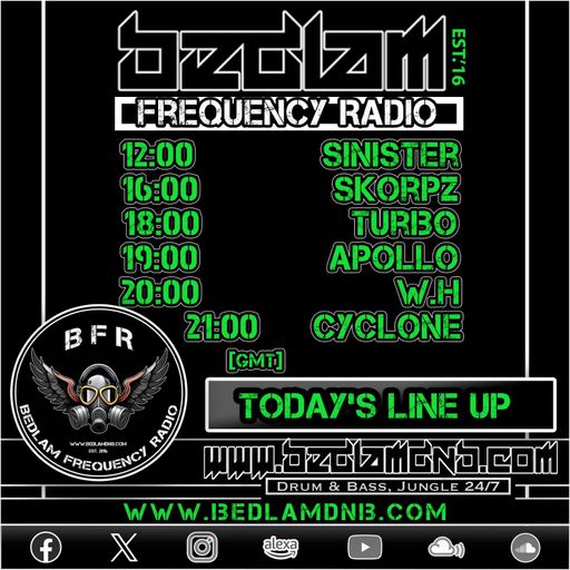 Dj-Sinister - Live On Bedlam Frequency Radio - 24-01-2026